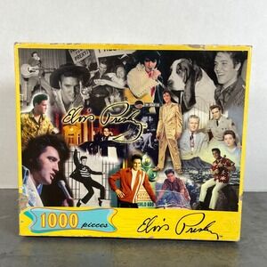 Elvis Presley 1000-Piece Puzzle - Yellow Collage Box
